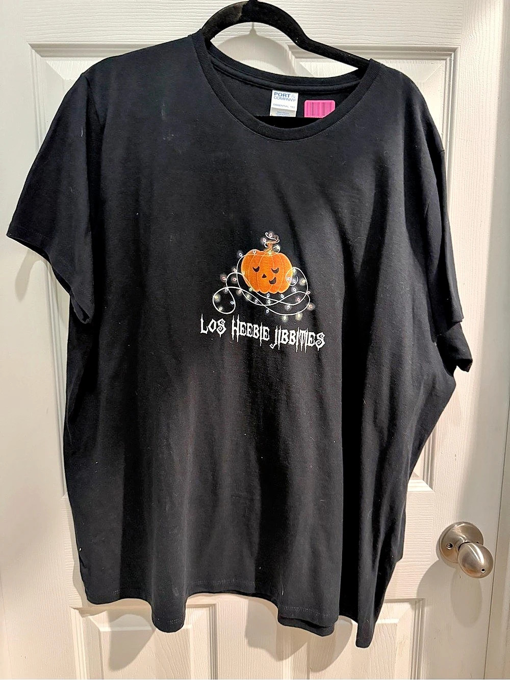 Port & Company Essential Tee Graphic Tee in Black Size 3XL Like New